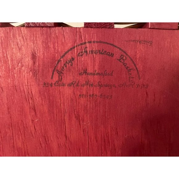 Beautiful Rectangular Wood Bottom Basket  14.50 x 10.50  Averys Basket Company. - Picture 3 of 7